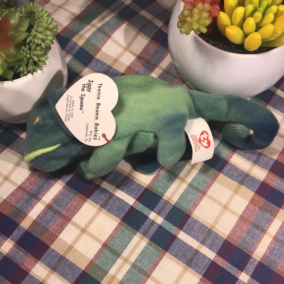 TY McDonald's Teenie Beanie - #6 IGGY the Iguana (1999) (4.5 inch) - Picture 2 of 4